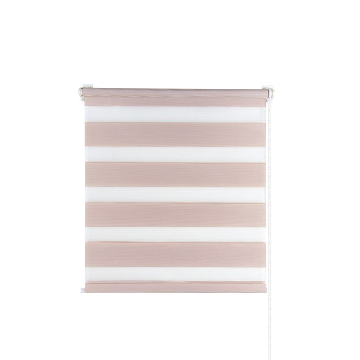 Рулонная штора «День и Ночь», 75×160 см, цвет какао - Фото 1