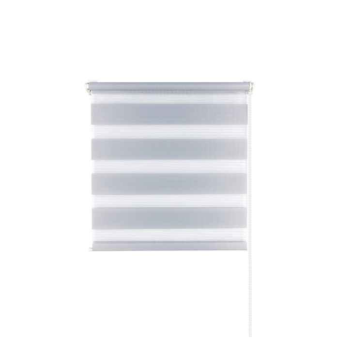 Рулонная штора «День и Ночь», 80х160 см, цвет стальной