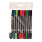 УЦЕНКА Фломастеры, 10 цветов, двухсторонние, круглый наконечник 2 мм/5 мм, вентилируемый колпачок, блистер - Фото 10