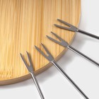 Набор для фондю BellaTenero, 5 предметов: чаша 350 мл, 4 шпажки, керамика, белый - Фото 4