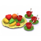 Набор фруктов и чайной посуды «Волшебная Хозяюшка» , на подносе, 18 предметов - фото 2744564