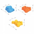 Набор для игры в песке №91: 3 формочки, ведро, грабли, совок - фото 24997429