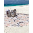 Парео и пляжный коврик «Нежная композиция», d = 150 см - Фото 3