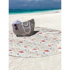Парео и пляжный коврик «Поле маков», d = 150 см - Фото 3