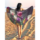 Парео и пляжный коврик «Весенние тюльпаны», d = 150 см - Фото 1