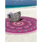 Парео и пляжный коврик «Розовая мандала», d = 150 см - Фото 2