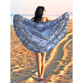 Парео и пляжный коврик «Завораживающая абстракция», d = 150 см