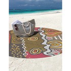 Парео и пляжный коврик «Африканская абстракция», d = 150 см - Фото 2