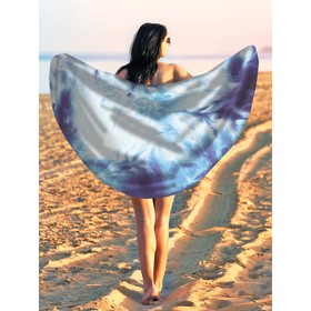 Парео и пляжный коврик «Волшебные льдинки», d = 150 см