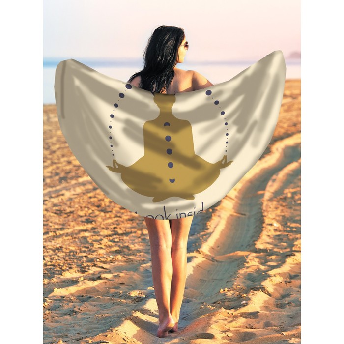 Парео и пляжный коврик «Медитация и внутренний мир», d = 150 см - Фото 1