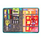 Папка-пенал для труда А4, 340×240×30 мм, с ручкой, молния вокруг, наполнение 12 предметов, Calligrata, «Цветок», ламинированный картон (объемный 3D-рису�... - Фото 8