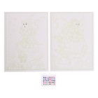 IQ Раскраски 3D контур. Набор 2 мини Разноцветный микс 9608925