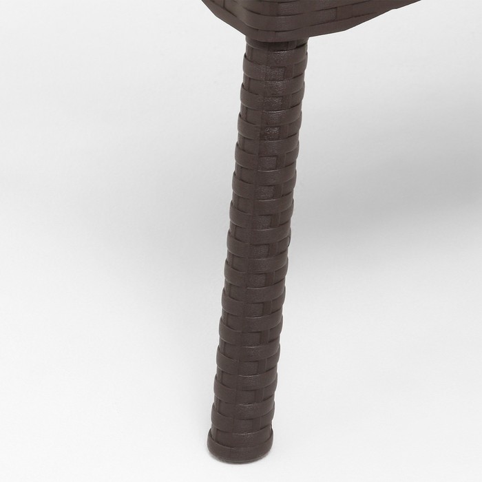 Стол "RATTAN Ola Dom" квадратный, коричневый, 75,5 х 76 х 74,5 см - фото 1909176325