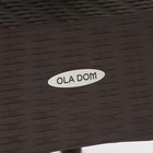 Стол "RATTAN Ola Dom" квадратный, коричневый, 75,5 х 76 х 74,5 см - Фото 4