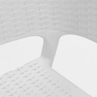 Кресло "RATTAN Ola Dom", белое, 58 х 62 х 80,5 см - Фото 4