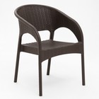 Кресло "RATTAN Ola Dom", коричневое, 58 х 62 х 80,5 см - фото 12396218