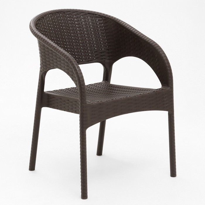Кресло "RATTAN Ola Dom", коричневое, 58 х 62 х 80,5 см - Фото 1
