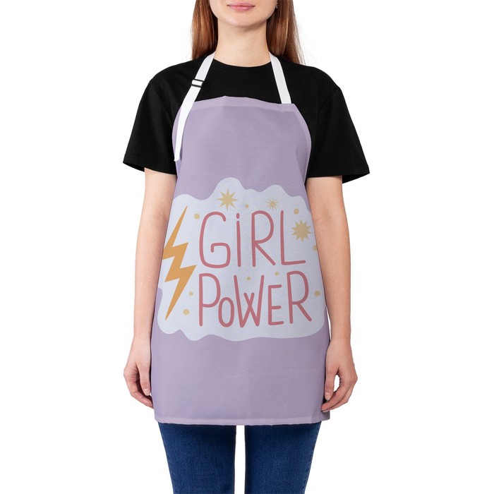 Фартук кухонный с фотопринтом «Girl power», регулируемый, размер OS - Фото 1