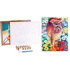 Роспись по холсту "Кот в цветах", 40 х 30 см - Фото 3