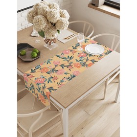 Дорожка на стол «Цветочное плетение», оксфорд, размер 40х145 см