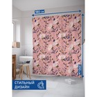 Фотоштора для ванной «Цветочная картина», сатен, размер 180х200 см - Фото 2