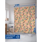 Фотоштора для ванной «Цветочное плетение», сатен, размер 180х200 см - Фото 2