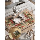 Комплект салфеток для сервировки стола «Мухомор-дом», прямоугольные, закруглённые края, размер 30х46 см, 4 шт - Фото 2