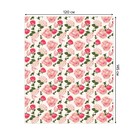 Скатерть на стол «Королева цветов», прямоугольная, сатен, размер 120х145 см - Фото 2