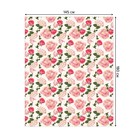 Скатерть на стол «Королева цветов», прямоугольная, сатен, размер 145х180 см - Фото 2