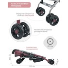 Коляска прогулочная детская Indigo BONO, складывается в трость, разъемный бампер, цвет пыльная роза - Фото 5