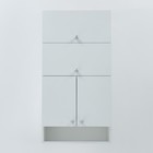 Шкаф подвесной для ванной комнаты  №1, белый,  50 х 24 х 120 см - фото 10463491