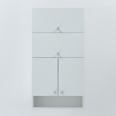 Шкаф подвесной для ванной комнаты «Пронто», 500×240×1200 мм, цвет белый