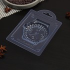 Форма для шоколада и конфет «Часы женские», размер готового изделия 8×7.8×1.3 см, пластик, прозрачная - фото 53475639