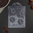 Форма для шоколада и конфет «Бадьян», 3,5×3,5×1,1 см, цвет прозрачный - Фото 3