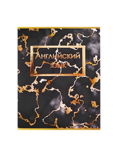 Набор предметных тетрадей Calligrata «Мрамор тёмный», 10 предметов, 48 листов, со справочным материалом, обложка из мелованного картона