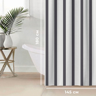 Штора для ванной «Этель» Lines, 145×180 см, полиэстер - Фото 2