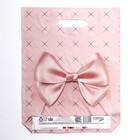 Пакет «Персиковый бант», полиэтиленовый с вырубной ручкой, 30×40 см, 50 мкм - Фото 2