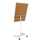 УЦЕНКА Флипчарт мобильный магнитно-маркерный 70×100 см, Calligrata СТАНДАРТ, в алюминиевом профиле, на роликах - Фото 3