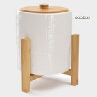 Бочонок BellaTenero, 3.3 л, с краником, на бамбуковой подставке, фарфор, белый - Фото 3