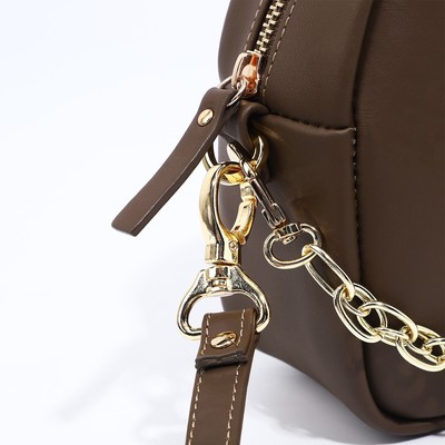 Сумка женская FABULA на молнии, цвет коричневый