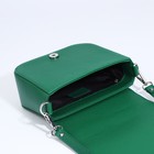 Сумка женская FABULA на магните, длинный ремень, цвет зелёный - фото 22195441