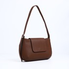 Сумка-багет RICHET на магните, наружный карман, цвет коричневый - фото 22195559