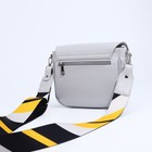 Сумка-мессенджер RICHET на магните, 2 длинных ремня, цвет серый - фото 22195595