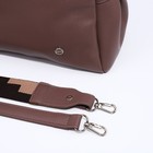 Сумка кросс-боди RICHET на молнии, наружный карман, 2 длинных ремня, цвет коричневый - фото 12001460