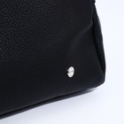 Сумка кросс-боди RICHET на молнии, наружный карман, 2 длинных ремня, цвет чёрный - фото 12001468