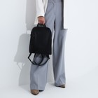 Рюкзак на молнии, RICHET, 3 наружных кармана, цвет чёрный - фото 24441618