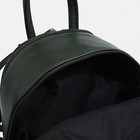 Сумка-рюкзак на молнии, наружный карман, цвет зелёный - Фото 6