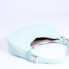 Сумка-багет на молнии, цвет голубой - фото 24544022