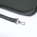 Сумка-мессенджер RICHET на магните, наружный карман, длинный ремень, цвет зелёный - Фото 5