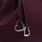 Сумка-мешок RICHET на молнии, наружный карман, длинный ремень, цвет бордовый - фото 12001570